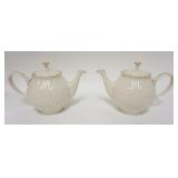 1283	2 LENOX TEAPOTS, 7 1/4 IN HIGH