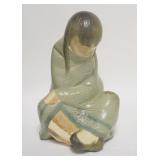 1002	LARGE LLADRO FIGURE, GIRL IN A BLANKET, 11 3/4 IN HIGH