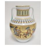 1013	KAISER PORCELAIN *THEBEN* VASE, *VIVIDLY PORTRAYING SCENES FROM THE DAYS OF PHAROAH TUT-ANKH-AM