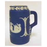 1019	WEDGWOOD ONLY DARK BLUE PITCHER, 7 5/8 IN HIGH