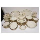 1037	92 PIECE LENOX *HANCOCK* DINNERWARE SET *PRESENDENTIAL COLLECTION*, LARGEST PLATTER IS 16 IN, C