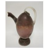 1088	GINO CENEDESE MURANO BLOWN GLASS VESSEL, FRACTURE ON SPOUT COULD BE INTENTIONAL, 12 3/4 IN HIGH
