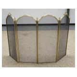1170	BRASS 4 PART FOLDING FIRE SCREEN