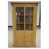 1183	PINE CORNER CABINET, 74 1/2 IN HIGH X 46 IN WIDE X 26 IN DEEP