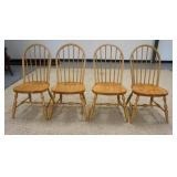 1187	4 LANE PLANK BACK HOOP BACK CHAIRS, MUSEUM OF AMERICAN FOLK ART REPRODUCTIONS