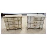 1198	PAIR OF WELLINGTON HALL 3 DRAWER NIGHTSTANDS, 30 IN W, 34 IN H, 20 3/4 IN DEEP