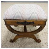 1199	CARVED STOOL W/ UPHOLSTERY 18 1/2 IN X 20 1/2 IN, 19 1/2 IN H 