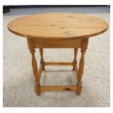 1205	LANE STRETCHER BASE SMALL TABLE MUSEUM OF AMERICAN FOLK ART REPRODUCTION, 24 IN X 29 1/2 IN, 24