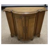 1211	BAKER DEMILUNE 2 DOOR CREDENZA 37 IN W, 15 1/2 IN DEEP, 33 1/2 IN H 