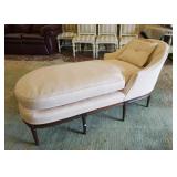 1224	CHAISE LOUNGE W/ FLUTED LEGS APP. 64 IN L 