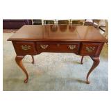 1229	AMERICAN DREW VANITY TABLE HAS A FLIP UP MIRROR, & 2 DRAWERS, 40 1/2 IN W, 18 3/8 IN DEEP, 30 I
