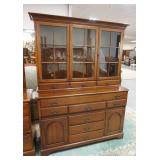 1231	LEWISBURG SOLID CHERRY STEP BACK CUPBOARD *LEWISBURG CHAIR & FURNITURE CO. INDEPENDENCE HALL PE