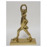 1244	FIGURAL BRASS DOORSTOP, VIRGINA METALCRAFTERS. 11 1/2 IN H 