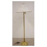 1254	BRASS FLOOR LAMP W/ SWING ARM 53 1/2 IN H 