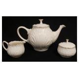 1259	LENOX 3 PIECE TEASET MADE IN USA, POT IS 7 1/2 IN H 