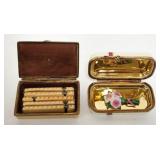 1262	2 LIMOGES COLLECTORS CLUB BOXES IN BOXES WCERTIFICATES, BOXES ARE 2 7/8 IN WIDE