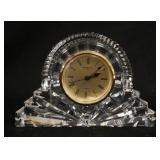 1316	SIGNED WATERFORD CRYSTAL CLOCK 7 1/4 IN W 5 IN H 