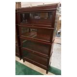 1017	LEVENGER 4 STACK BOOKCASE 34 1/2 IN W, 11 1/4 IN DEEP, 36 1/4 IN H 