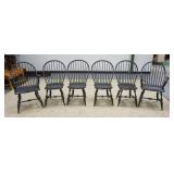 1020	SET OF 6 DR DIMES WINDSOR CHAIRS, 2 ARM & 4 SIDES