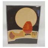 1021	ANTONIO GUANSE MODERN ABSTRACT PRINT 15 1/4 IN X 19 1/4 IN INCLUDING FRAME