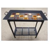 1047	IRON STAND W/ LIFT OFF TRAY TOP 31 1/2 IN X 15 3/4 IN, 32 IN H 