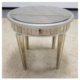 1053	ZHONG SHUN WOOD ART CO. MIRROR TABLE, 32 IN DIAMTER, 30 1/4 IN H