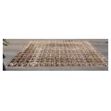 1069	ROOM SIZE RUG W/ SQUARES, 11 FT 6 IN X 8 FT 5 IN 