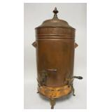 1096	LARGE COPPER COFFEE URN IDEAL COFFEE POT CO, PHILADELPHIA, HAS A GRANITEWEAR LINER, 30 1/2 IN H