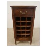 1108	ETHAN ALLEN WINE CABINET W/DRAWER, 19 1/2 IN WIDE X 14 1/2 IN DEEP X 41 1/4 IN HIGH