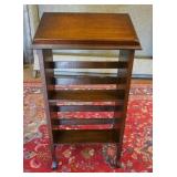 1114	OAK LECTURN, 38 1/2 IN HIGH X 20 1/2 IN WIDE X 13 IN DEEP