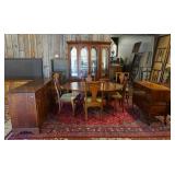 1120	10 PIECE CHERRY DINING ROOM, STATTON, OLD TOWNE & PENNSYLVANIA HOUSE, STATTON OVAL TABLE W/4-12