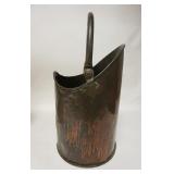 1137	COPPER COAL SKUTTLE, 17 3/8 IN TO TOP OF LIP