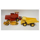 1141	3 METAL FARMING & CONSTUCTION TOYS, TRUCK IS ERTL, SMALL VEHICLE IS GERMAN, LONGEST IS 14 1/2 I