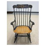 1144	HITCHCOCK STENCLILED ARM ROCKER, 24 IN WIDE X 41 IN HIGH