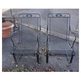 1165	PAIR OF IRON SPRING ROCKERS