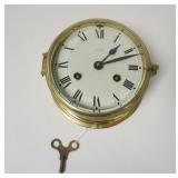 1179	LEXON BRASS SHIPS CLOCK, 6 1/4 IN DIAMETER
