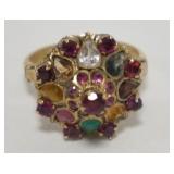 1229	14K GOLD COCKTAIL RING TOTAL WEIGHT 3.6 GRAMS