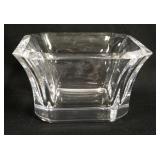 1231	SIGNED ORREFORS CRYSTAL BOWL 7 5/8 IN, 4 1/4 IN H GLASS IS 5/8 IN THICK