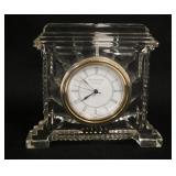 1262	WATERFORD CLOCK W/STEP FEET, 5 3/4 IN WIDE X 5 1/8 HIGH