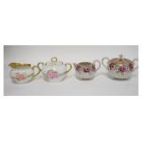 1273	2 HAND PAINTED CREAMER & SUGAR SETS, ONE IS THOMAS