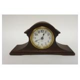 1280	SET THOMAS MINIATURE MANTLE CLOCK, 8 1/4 IN WIDE X 4 IN HIGH
