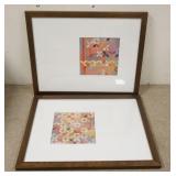 1305	PAIR OF PRINTS BY JODI FUCHS, 34 3/4 IN X 27 1/4 IN INCLUDING FRAMES