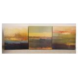 1306	3 ABSTRACT PAINTINGS, 19 IN SQUARE