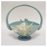 1007	ROSEVILLE IRIS BASKET, 10 1/2 IN W, 10 IN H 