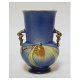 1014	ROSEVILLE BLUE PINECONE 6 1/4 IN VASE
