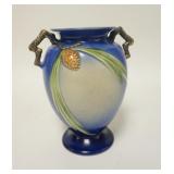 1020	ROSEVILLE BLUE PINECONE 8 1/4 IN VASE