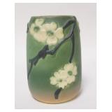 1025	ROSEVILLE GREEN DOGWOOD 8 1/4 IN VASE