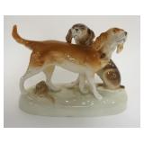 1053	ROYAL DUX DOGS, 11 IN W, 8 1/4 IN H 