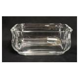 1059	SIGNED BACCARAT OBLONG CRYSTAL BOWL, HAS WEAR SCRATCHES ON THE BASE. 10 1/4 IN X 6 IN, 5 IN H