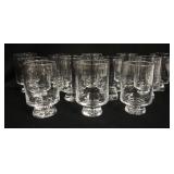 1088	SET OF 12 SIMON PEARCE TUMBLERS 5 IN H 